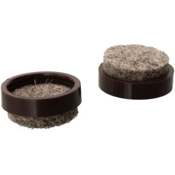 QuickClick Gleiter Ø 17 mm – Braun