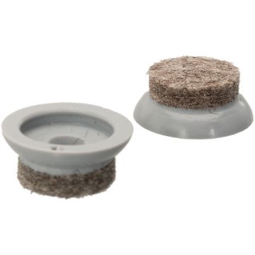 QuickClick Gleiter Ø 20 mm – RAL 7040