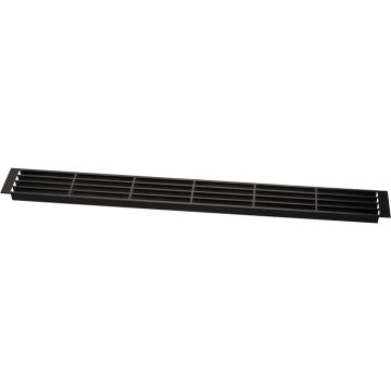 Lüftungsgitter 570 x 57 mm Schwarz