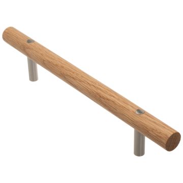Möbelgriff 'Ray' Edelstahlfinish / Geölte Eiche