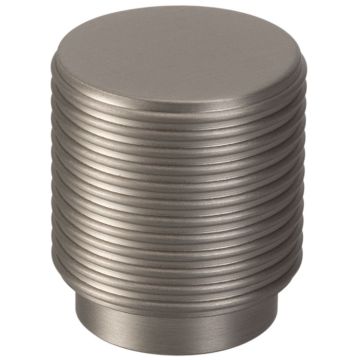 Möbelknopf 'Big Wire' Edelstahlfinish Geriffelt