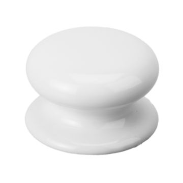 Möbelknopf "Iglo" Porzellan Weiß