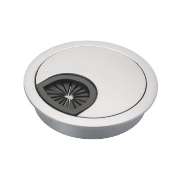 Kabeldurchlass Ø 60 mm Alu Optik