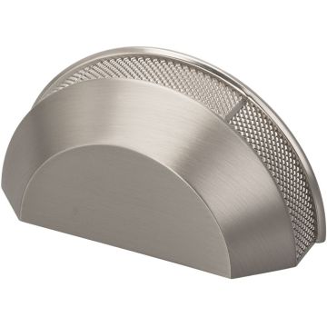 Muschelgriff 'Kilo' Edelstahlfinish Gerändelt