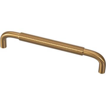 Möbelgriff 'Big Wire' Eloxiertes Gold Geriffelt