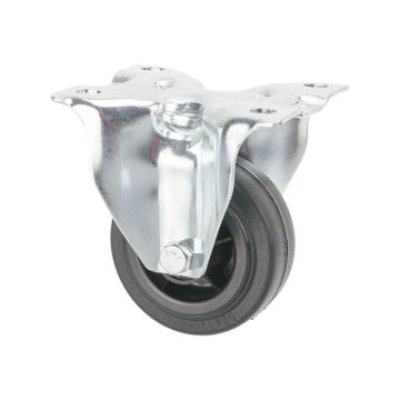 Bockrolle Ø 80 ohne Radfeststeller Gummi
