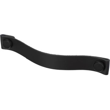 Ledergriff 'Arc' Schwarz Leder / Schwarz