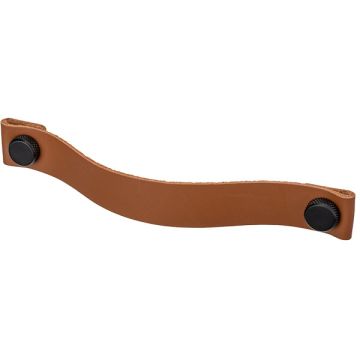 Ledergriff 'Arc' Braun Leder / Schwarz
