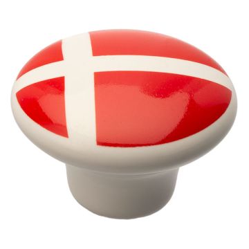 Möbelknopf 'Dänemark' Porzellan Weiß