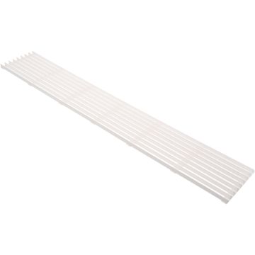 Lüftungsgitter 596 x 100 mm Weiß