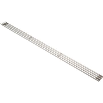 Lüftungsgitter 596 x 37,3 mm Gebürstetes Aluminium